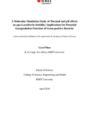 Master's thesis of Science: A molecular simulation study of thermal and pH effects on apo-lactoferrin stability: implications for potential encapsulation function of gram-positive bacteria