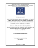 Master minor programme thesis English linguistics: A study on physics students’ challenges and their coping strategies on an English as a medium of instruction (EMI) program at Hanoi university of Science, Vietnam national university