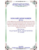 Sáng kiến kinh nghiệm THPT: Lồng ghép sáng tạo một số kỹ thuật dạy học tích cực vào hoạt động hình thành kiến thức trong dạy học chương 2, 3 Hóa học 10 nhằm nâng cao năng lực tự học tự chủ cho học sinh trường trung học phổ thông Con Cuông