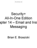 Chapter 14 – Email and Instant Messaging