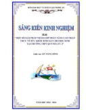 Sáng kiến kinh nghiệm THPT: Một số giải pháp nhằm góp phần nâng cao nhận thức về sức khỏe sinh sản cho học sinh tại trường THPT Quỳnh Lưu 3