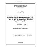 Luận văn Thạc sĩ Kinh tế: Quan hệ hợp tác thương mại giữa Việt Nam và một số nước thuộc Hội đồng Hợp tác vùng Vịnh