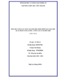 Sáng kiến kinh nghiệm THPT: Phát huy năng lực sáng tạo cho học sinh thông qua dạy học dự án phần Năng lượng - Công Vật lý 10 THPT 2018