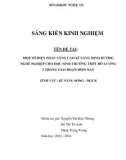 Sáng kiến kinh nghiệm THPT: Một số biện pháp nâng cao kỹ năng định hướng nghề nghiệp cho học sinh trường THPT Đô Lương 2