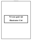 Vẽ con quái vật illustrator Cs6