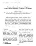 Báo cáo nghiên cứu khoa học: Training students’ self-expression in English through portfolio assessment: A trial in English literature