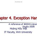 Chapter 4. Exception Handling