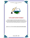 Sáng kiến kinh nghiệm THPT: Hiệu quả trong tổ chức hoạt động tình nguyện và nhân đạo giúp hình thành, phát triển kĩ năng sống cho học sinh trường THPT chuyên Phan Bội Châu, tỉnh Nghệ An