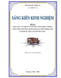 Sáng kiến kinh nghiệm THPT: Phát huy vai trò của tổ chức Công đoàn trong việc thực hiện chương trình giáo dục phổ thông 2018 ở trường THPT Nguyễn Đức Mậu