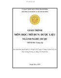 Giáo trình Dược liệu (Ngành: Dược - Trình độ: Trung cấp) - Trường Cao đẳng Y tế Thanh Hoá