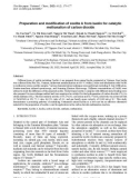 Preparation and modification of zeolite A from kaolin for catalytic methanation of carbon dioxide