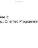 Lecture 3: Object Oriented Programming