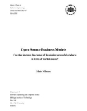 Open Source Business Models