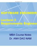 Lecture Software engineering: Lecture 3 - TS. Đào Nam Anh