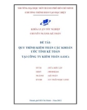 Khóa luận tốt nghiệp: Quy trình kiểm toán các khoản ước tính kế toán tại Công ty kiểm toán AASCs