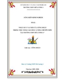 Sáng kiến kinh nghiệm THPT: Phát huy vai trò của công đoàn trong việc nâng cao chất lượng chuyên môn tại trường THPT Đô Lương 1