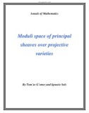 Đề tài Moduli space of principal sheaves over projective varieties 