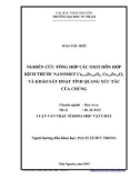 Luận văn Thạc sĩ Khoa học Vật chất: Nghiên cứu tổng hợp các oxit hỗn hợp kích thƣớc nanomet Ce0.75Zr0.25O2, Ce0.5Zr0.5O2 và khảo sát hoạt tính quang xúc tác của chúng