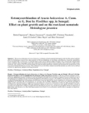 Báo cáo khoa học: Ectomycorrhization of Acacia holosericea A. Cunn. ex G. Don by Pisolithus spp. in Senegal: Effect on plant growth and on the root-knot nematode Meloidogyne javanica Robin Duponnois