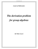 Đề tài The derivation problem for group algebras 