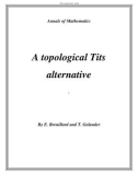 Đề tài A topological Tits alternative 