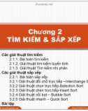 Chương 2 TÌM KIẾM & SẮP XẾP