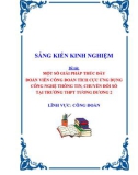 Sáng kiến kinh nghiệm THPT: Một số giải pháp thúc đẩy đoàn viên công đoàn tích cực ứng dụng công nghệ thông tin, chuyển đổi số tại trường THPT Tương Dương 2