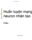 Huấn luyện mạng neuron nhân tạo