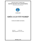 Khóa luận tốt nghiệp Tài chính Ngân hàng: Một số giải pháp nâng cao chất lượng hoạt động tín dụng tại Ngân hàng Liên doanh Việt – Nga Hải Phòng