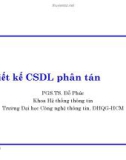 Bài giảng Cơ sở dữ liệu nâng cao: Bài 3 - PGS.TS. Đỗ Phúc