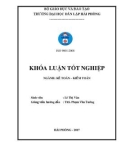 Khóa luận tốt nghiệp Kế toán Kiểm toán: Hoàn thiện tổ chức công tác kế toán vốn bằng tiền tại công ty cổ phần xây lắp Sao Việt