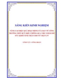 Sáng kiến kinh nghiệm THPT: Nâng cao hiệu quả hoạt động của Ban Nữ công trường THPT Quỳ Hợp 3 thông qua việc chăm sóc sức khoẻ tinh thần cho nữ cán bộ, giáo viên, nhân viên