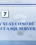 Bài giảng điện tử môn tin học: Truy xuất cơ sở dữ liệu của SQL Server