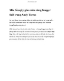 Mix đồ ngày giao mùa cùng blogger thời trang Andy Torres