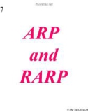 Lecture TCP-IP protocol suite - Chapter 7: ARP and RARP