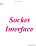 Lecture TCP-IP protocol suite - Chapter 16: Socket interface