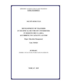 Thesis of Doctor of Education Science: Developing the contingent of technical staffs in the Mekong Delta Universities under the capacity approach