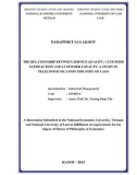 The relationship between service quality, customer satisfaction and customer loyalty: A study in telecommunication industry of Laos