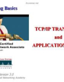 Networking Basics - TCP/IP TRANSPORT and APPLICATION LAYER