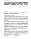 Evaluating the effectiveness of ketamine plus atropin as anesthesia for intrathecal chemotherapy and bone marrow procedure at Hue Central Hospital, Vietnam