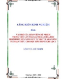 Sáng kiến kinh nghiệm THPT: Vai trò của giáo viên chủ nhiệm trong việc lan toả giá trị văn hoá đọc nhằm phát huy năng lực tự học và khả năng tự nhận thức cho học sinh THPT Nghi Lộc 5