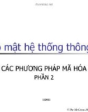 Bảo mật thông tin: Các phương pháp mã hóa - phần 2