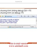 chương trình (không debug) và chương trình (có debug)