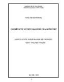LUẬN VĂN: NGHIÊN CỨU VỀ MỨC BAO PHỦ CỦA KIỂM THỬ