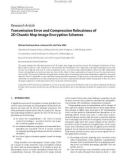 Báo cáo hóa học: Research Article Transmission Error and Compression Robustness of 2D Chaotic Map Image Encryption Schemes