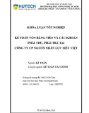 Khóa luận tốt nghiệp: Kế toán vốn bằng tiền và các khoản phải thu, phải trả tại công ty CP Nguồn nhân lực Siêu Việt