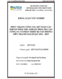 Khóa luận tốt nghiệp: Thực trạng công tác kế toán các khoản phải thu, khoản phải trả tại Công ty cổ phần Thiết bị văn phòng siêu thanh giai đoạn 2013-2015