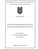 Luận văn Thạc sĩ Tài chính Ngân hàng: Các nhân tố ảnh hưởng đến nợ xấu của các ngân hàng thương mại cổ phần tại Việt Nam