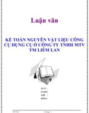 Luận văn tốt nghiệp: Kế toán nguyên vật liệu - công cụ dụng cụ trong doanh nghiệp