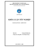 Khóa luận tốt nghiệp Kế toán – Kiểm toán: Hoàn thiện tổ chức kế toán thanh toán với người mua, người bán tại Công ty cổ phần tư vấn đầu tư và xây dựng 568